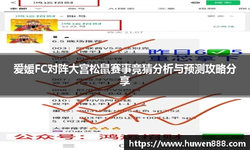 爱媛FC对阵大宫松鼠赛事竞猜分析与预测攻略分享